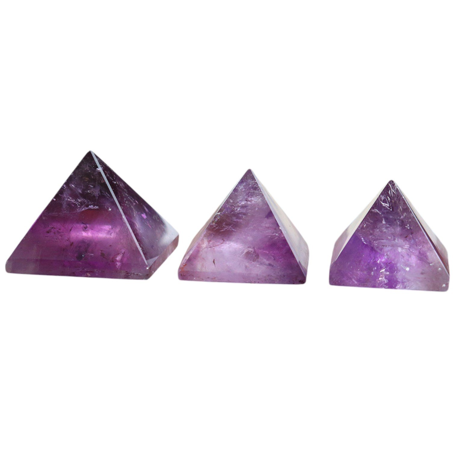 2 Sizes of Uruguay Amethyst Pyramids Wholesale