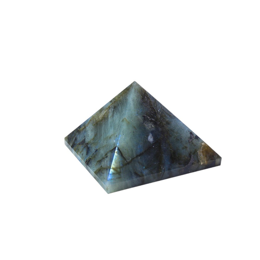 4 Sizes of Pure Labradorite Crystal Pyramids Wholesale - 2.36 in(6 cm)