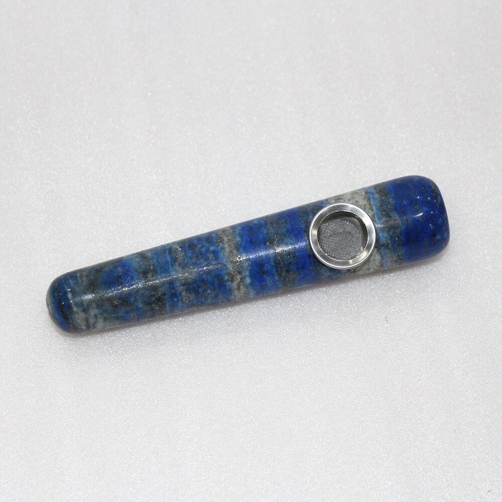 Lapis Lazuli Massage Stick Pipe 4.53 in
