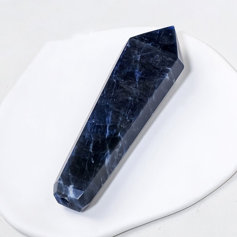 Natural Sodalite Classic Obelisk Crystal Pipe Wholesale 4.13 in (10.5 cm)