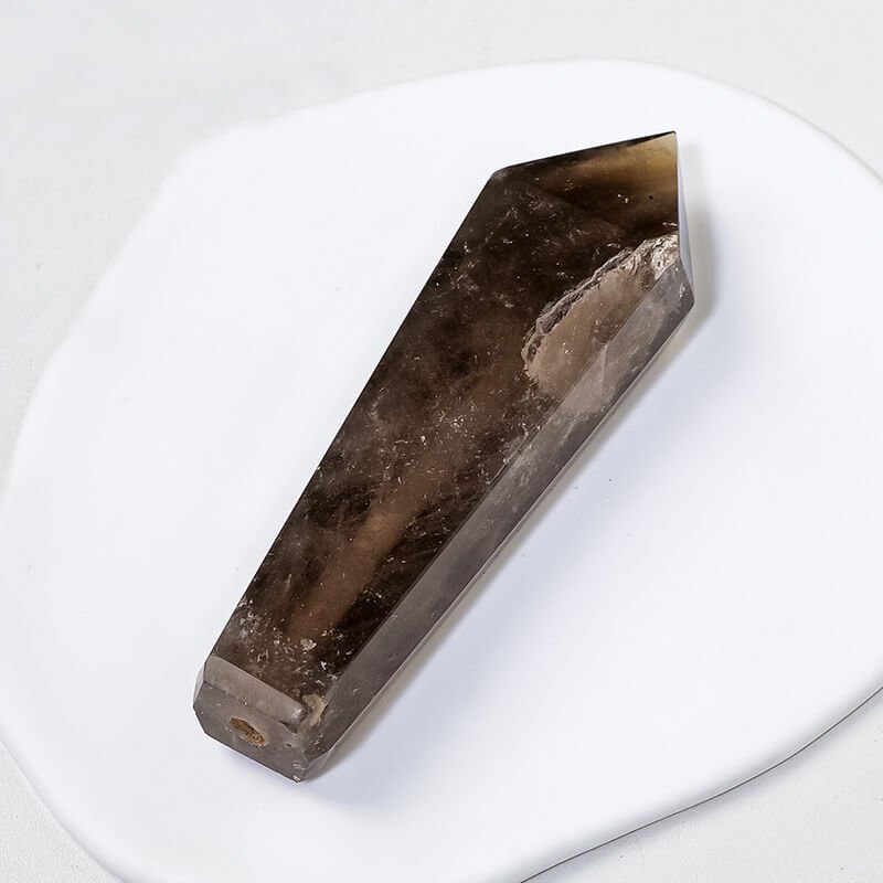 Natural Smoky Quartz Classic Obelisk Crystal Pipe Wholesale 4.13 in (10.5 cm)
