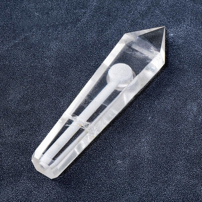 Natural Clear Quartz Classic Obelisk Crystal Pipe Wholesale 4.13 in (10.5 cm)