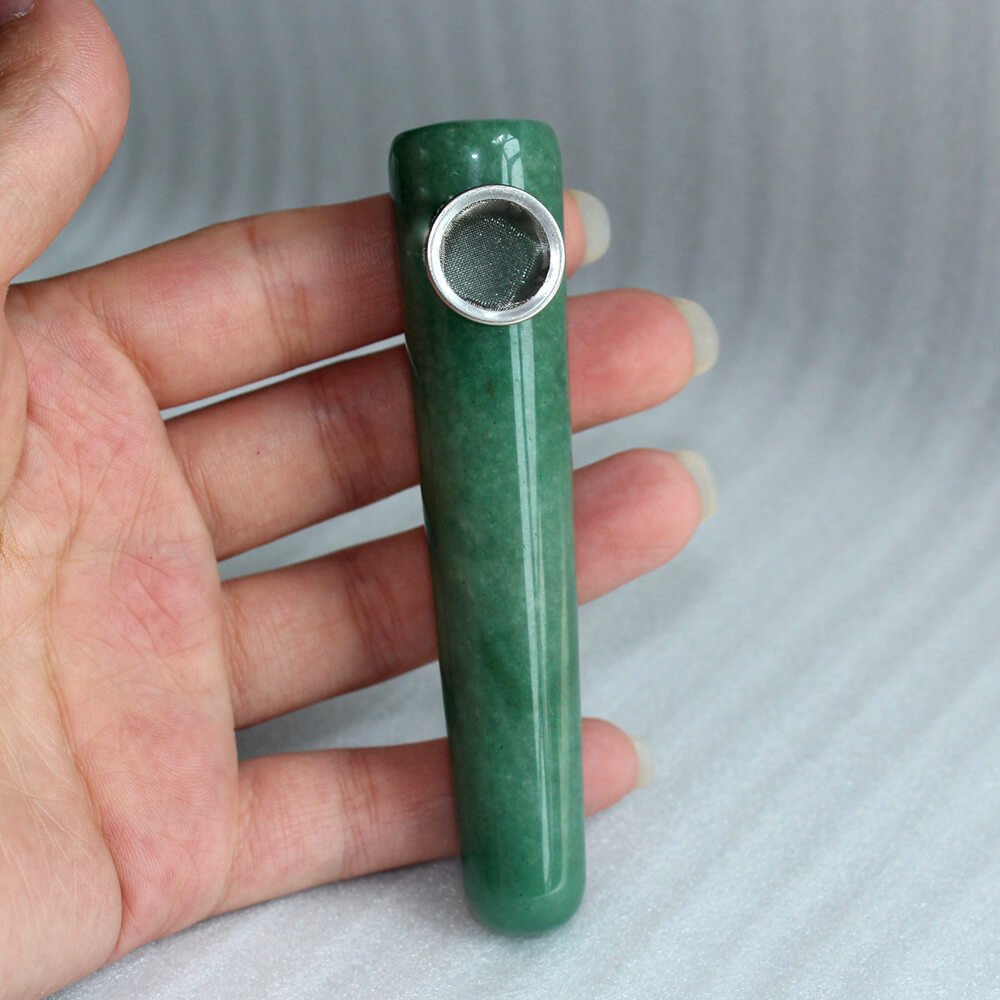 Aventurine Massage Stick Pipe 4.53 in