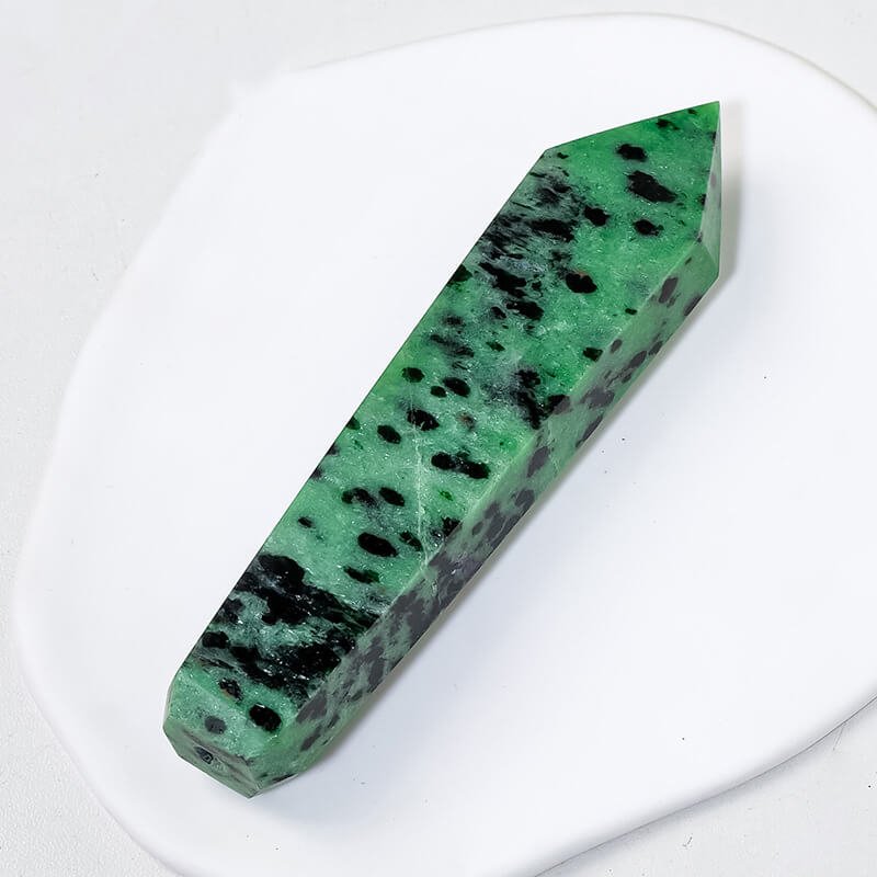 Natural Ruby Zoisite Classic Obelisk Crystal Pipe Wholesale 4.13 in (10.5 cm)