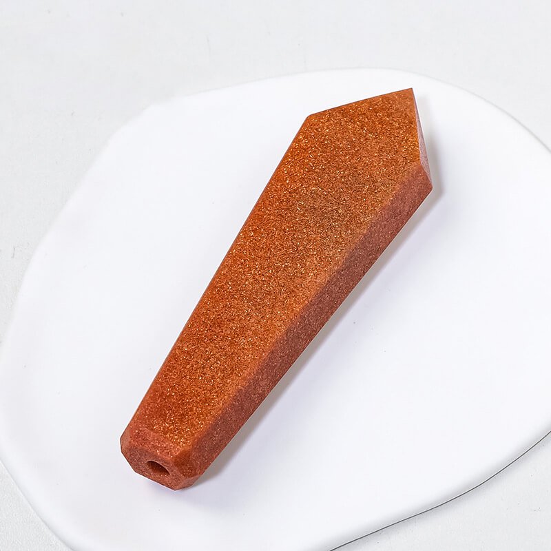 Synthetic Red Goldstone Tower Pipe Wholesale