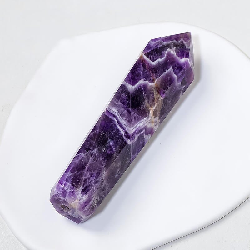 Natural Amethyst Classic Obelisk Crystal Pipe Wholesale 4.13 in (10.5 cm)