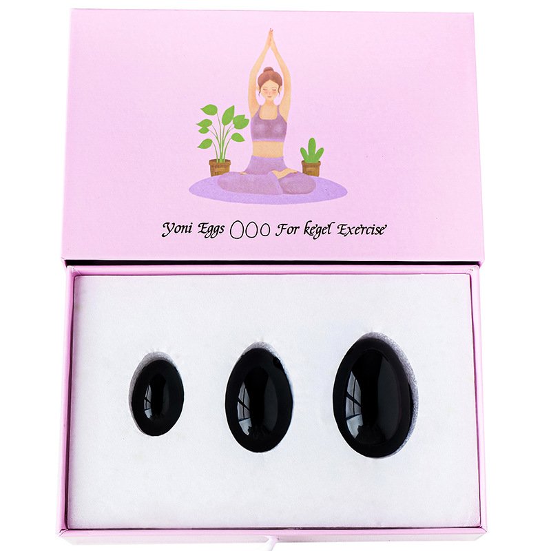 Obsidian Egg Gift Box Set 3.74 in