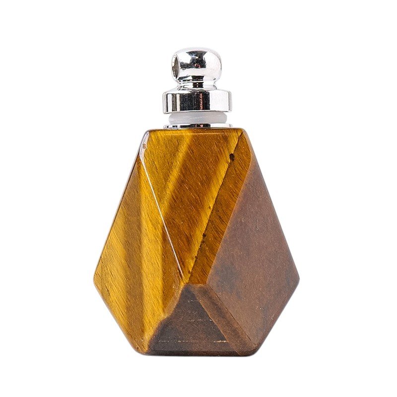 1.3 in Tiger Eye Perfume Bottle Pendant Bulk