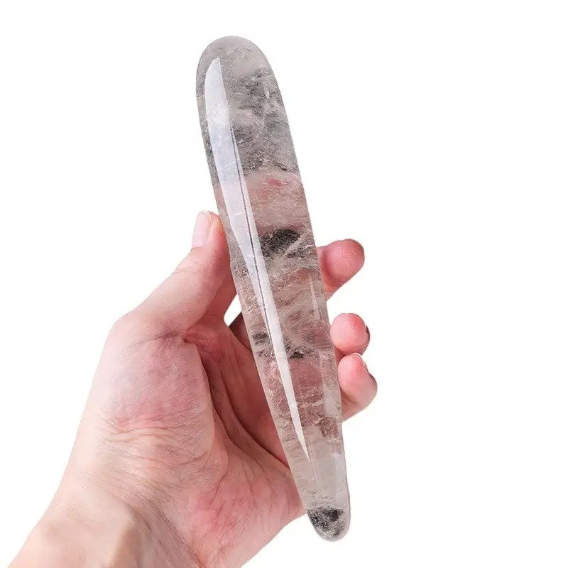 Clear Quartz Massage Stick 7.09 in