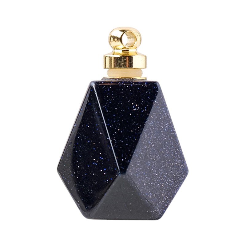 1.3 in Goldstone Perfume Bottle Pendant 2 Color Bulk