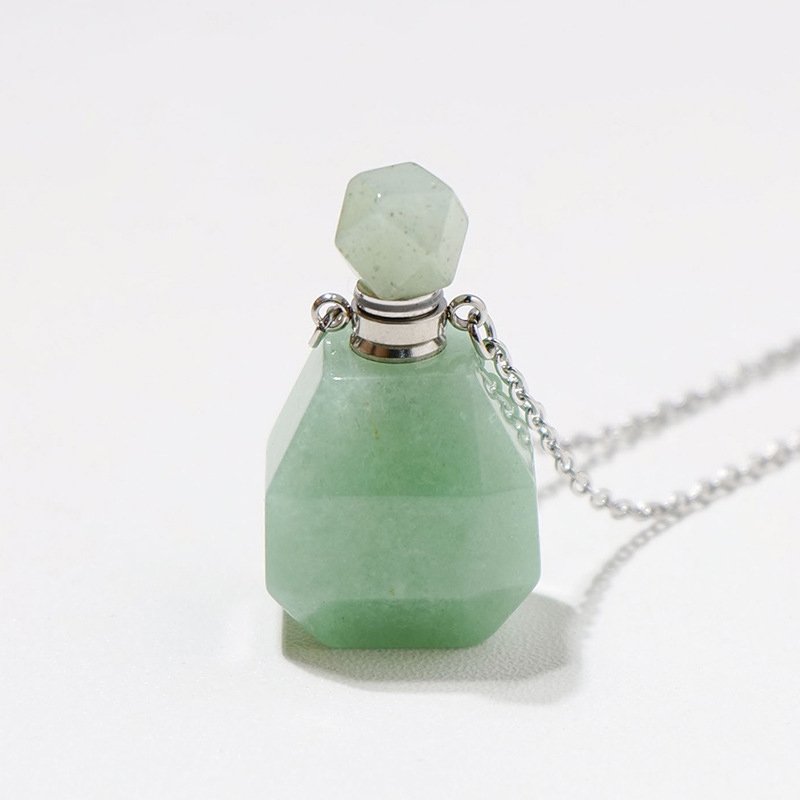 Aventurine Perfume Bottle Pendant 1.38 in Wholesale