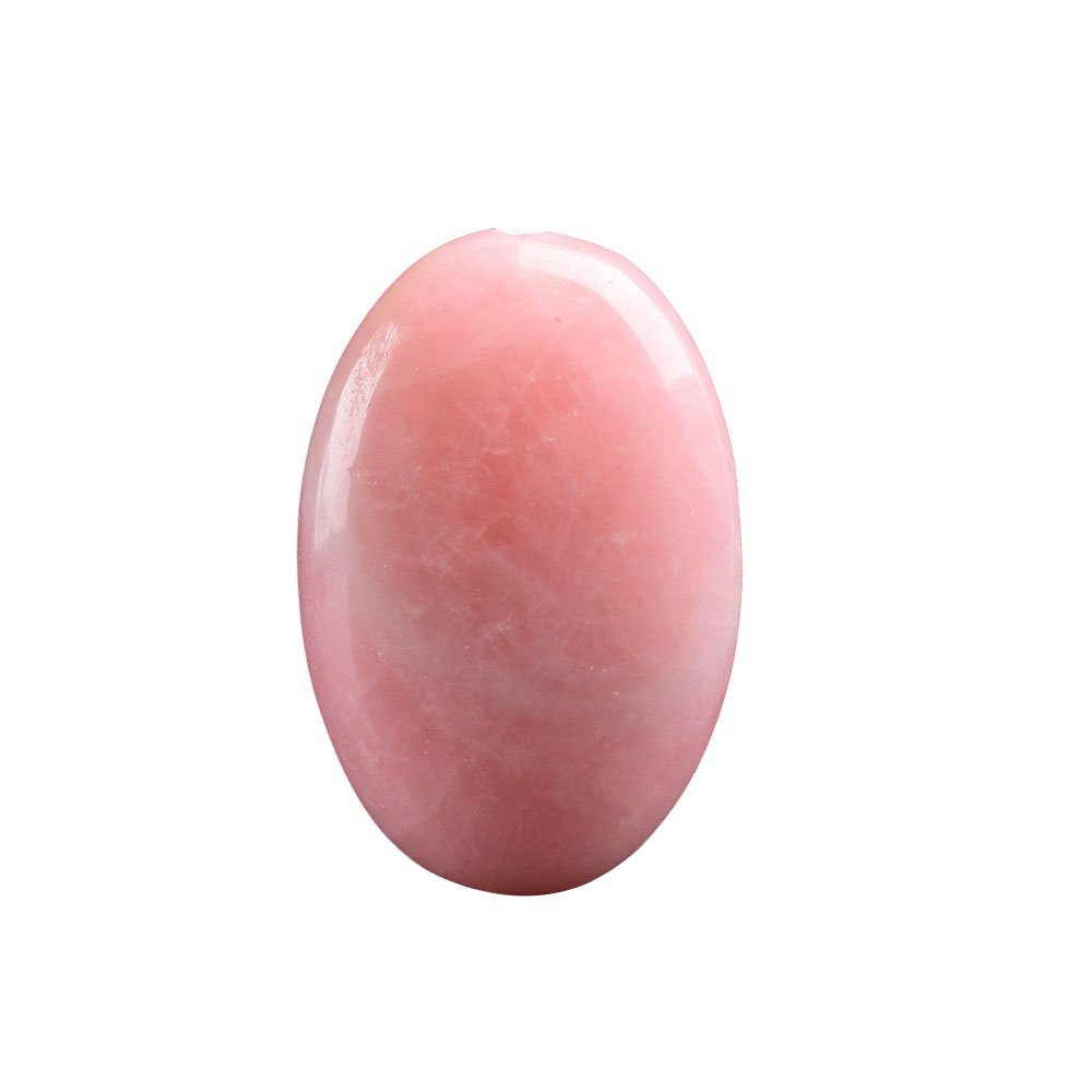 Rose Quartz Palm Stone 2.36 in Pink 1.57 in
