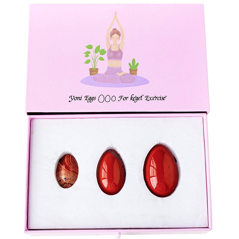 Jasper Egg Gift Box Set 3.74 in