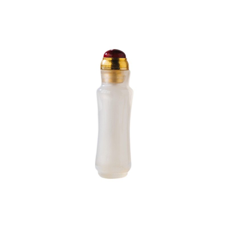 Natural White Agate Long Stick Crystal Perfume Bottle Pendant 2.24 in Wholesale