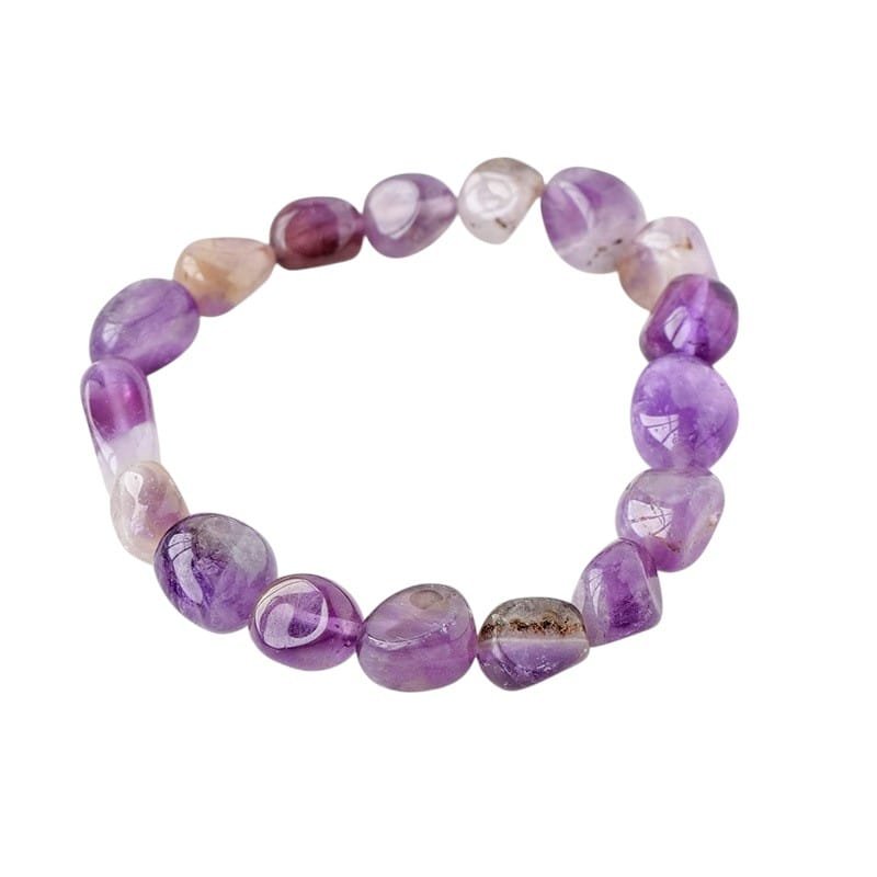 Amethyst Chip Bracelet 0.39 in Purple 0.24 lb