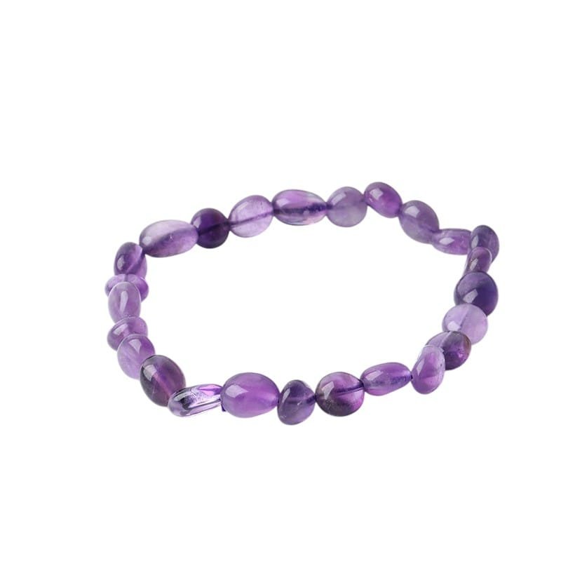 Amethyst Chip Bracelet 0.39 in Purple 0.15 lb