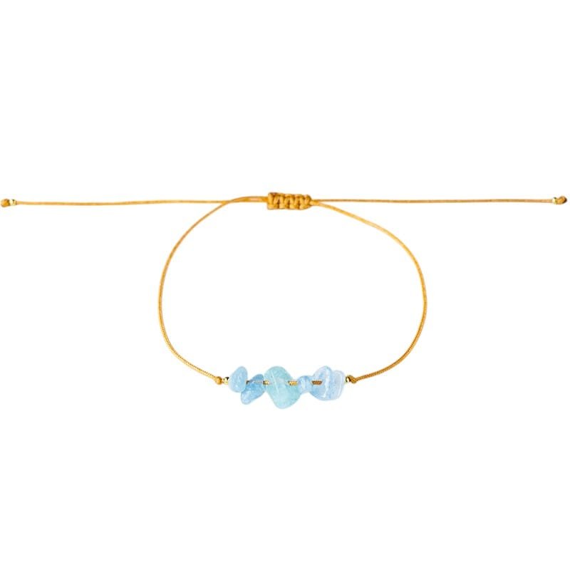 Aquamarine Chip Bracelet 0.39 in
