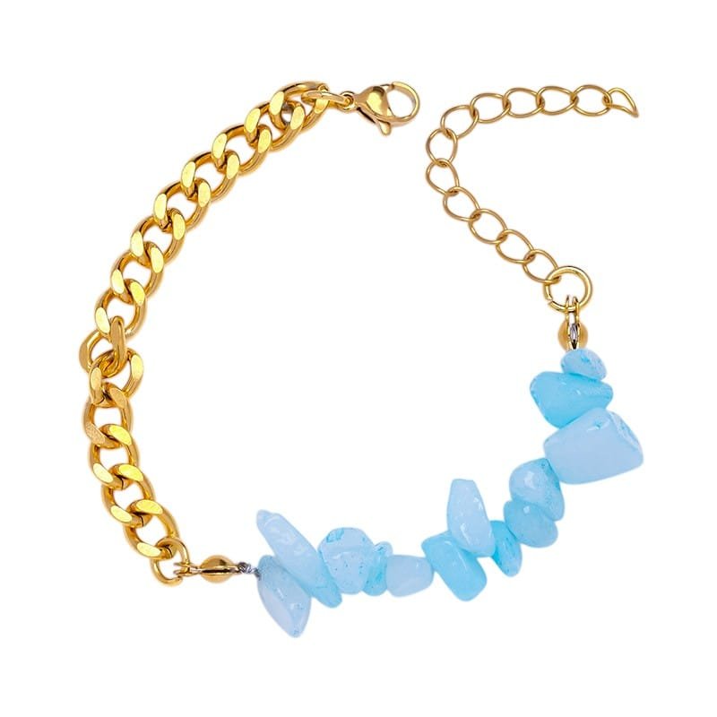 Aquamarine Chip Bracelet 0.35 in Wholesale