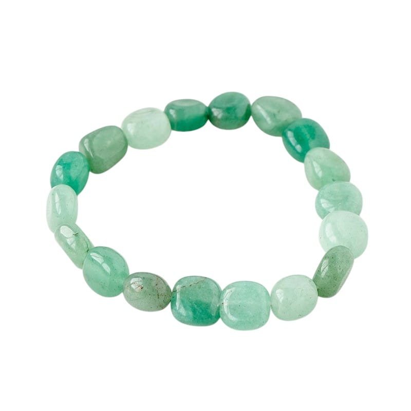 Aventurine Chip Bracelet 0.39 in Green 0.24 lb