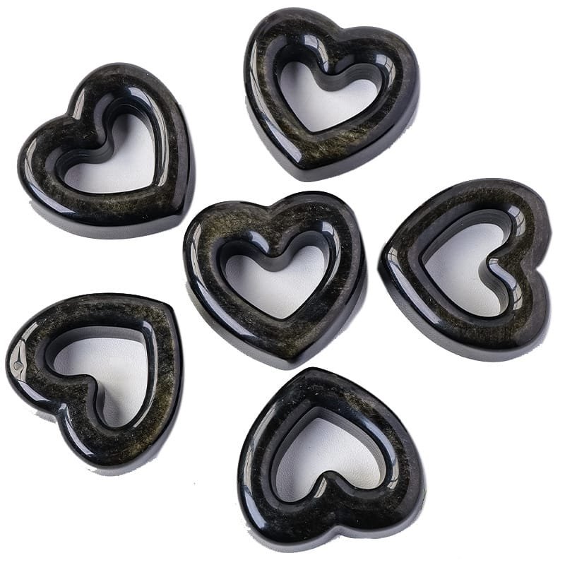 Obsidian Heart 1.97 in Wholesale