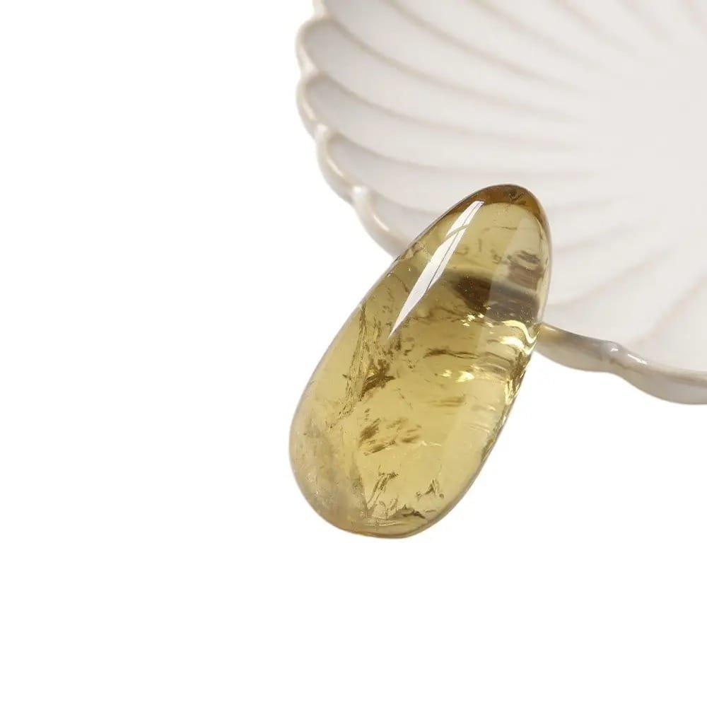 0.98-1.57 in Citrine Teardrop Palm Stone Wholesale