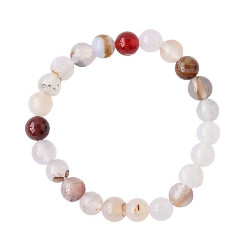Chalcedony Bead Bracelet 0.30 in