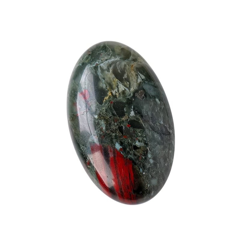 Natural African Bloodstone Palm Stone 1.97-2.36 in Wholesale