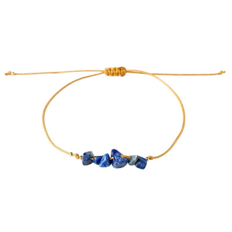 Lapis Lazuli Chip Bracelet 0.39 in Blue 0.02 lb