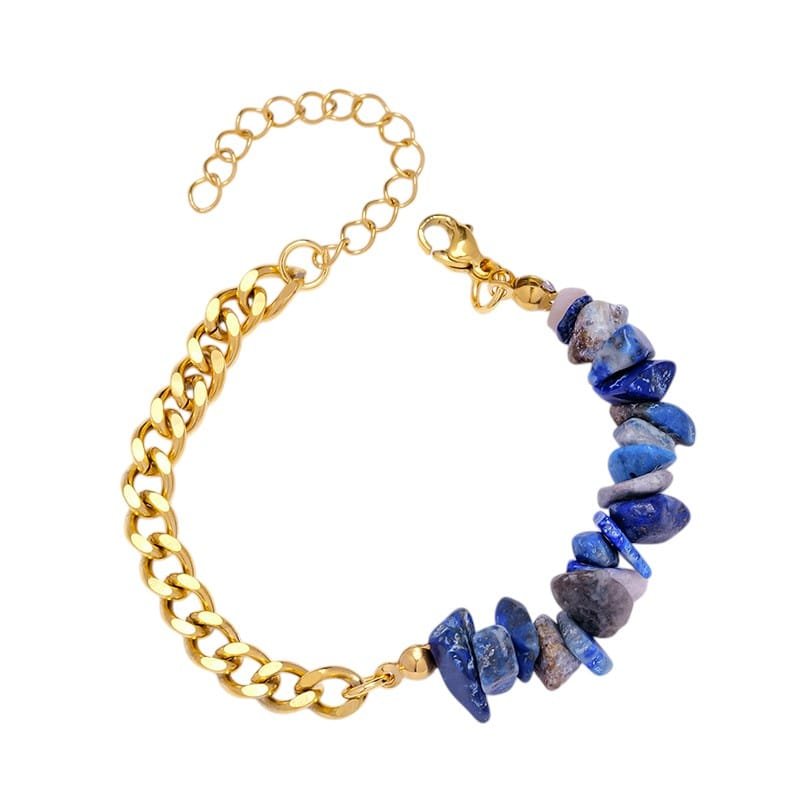 Lapis Lazuli Chip Bracelet 0.35 in Bulk