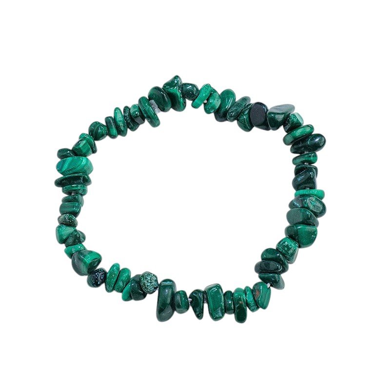 Malachite Chip Bracelet 0.40 in