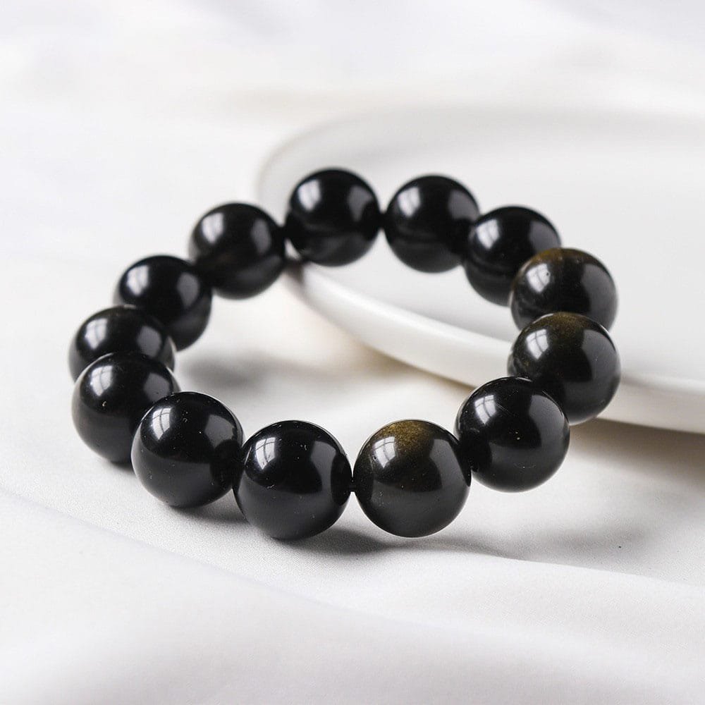 0.39 in Obsidian Bracelet 2 Color Wholesale
