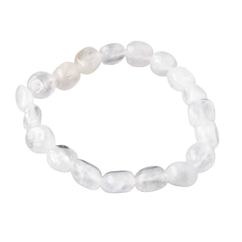 Clear Quartz Chip Bracelet 0.39 in 0.24 lb