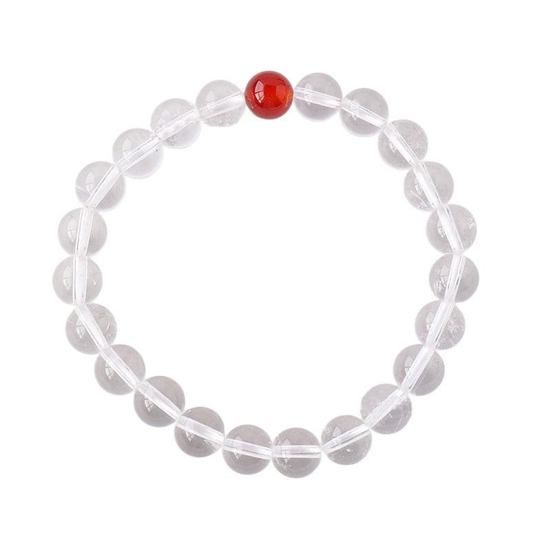 Clear Quartz Bead Bracelet 0.30 in Wholesale