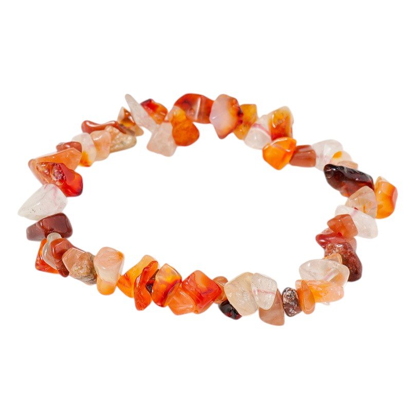 0.40in Agate Bracelet 3 Color Bulk - Natural and untreated / Red
