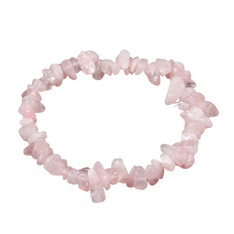Rose Quartz Chip Bracelet 0.40 in