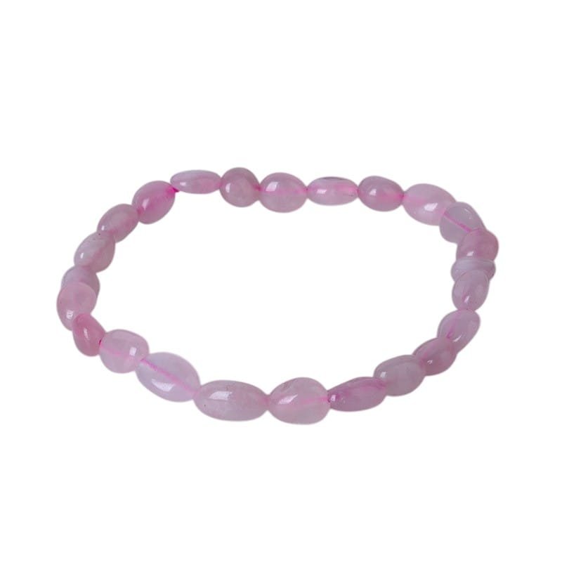 Rose Quartz Chip Bracelet 0.39 in Pink 0.15 lb