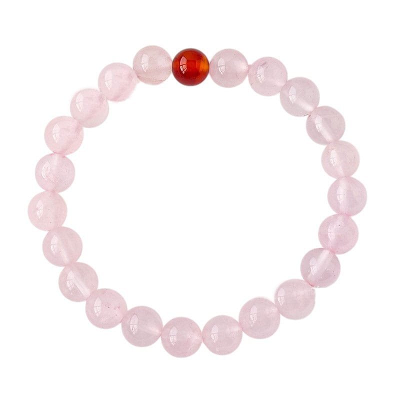 Rose Quartz Bead Bracelet 0.30 in Wholesale