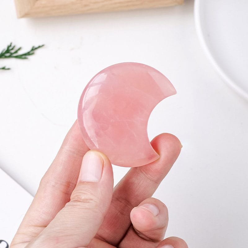1.77-2.17 in Rose Quartz Moon Wholesale