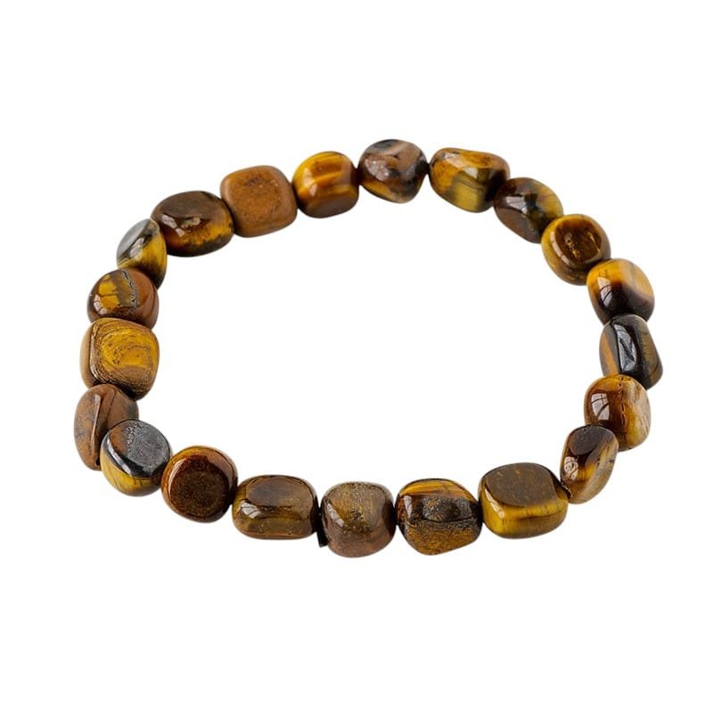 Tiger’s Eye Chip Bracelet 0.39 in Brown 0.24 lb