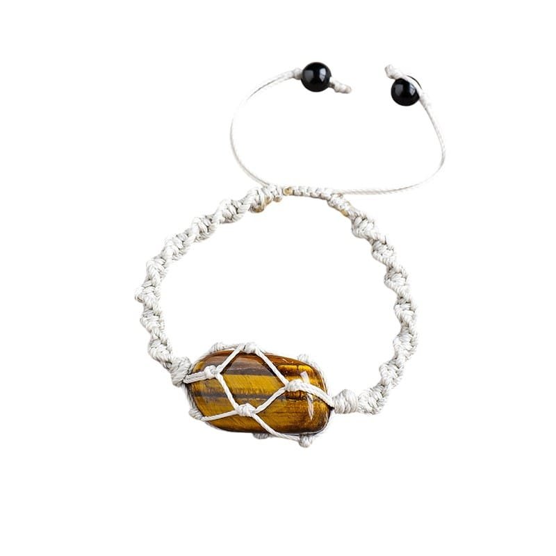 Tiger’s Eye Tumbled Stone Bracelet 1.18 in Wholesale
