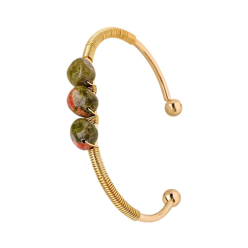 Unakite Bead Bracelet 0.59 in Wholesale