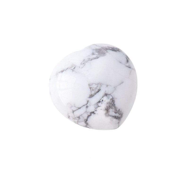 Howlite Heart 1.18 in
