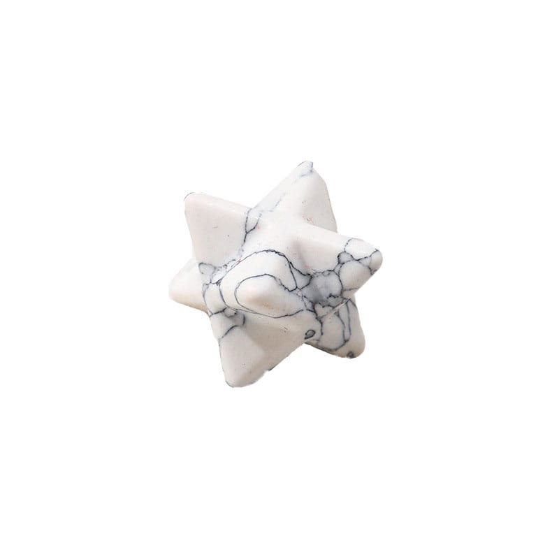 0.47 in Howlite Merkaba Wholesale
