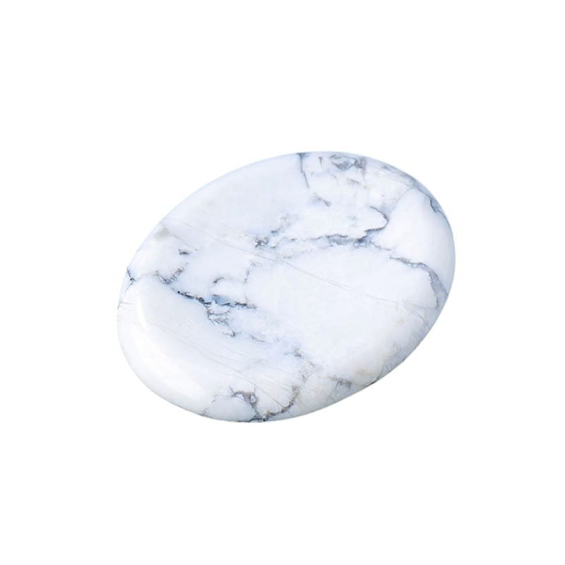 Howlite Palm Stone 1.38 in Wholesale