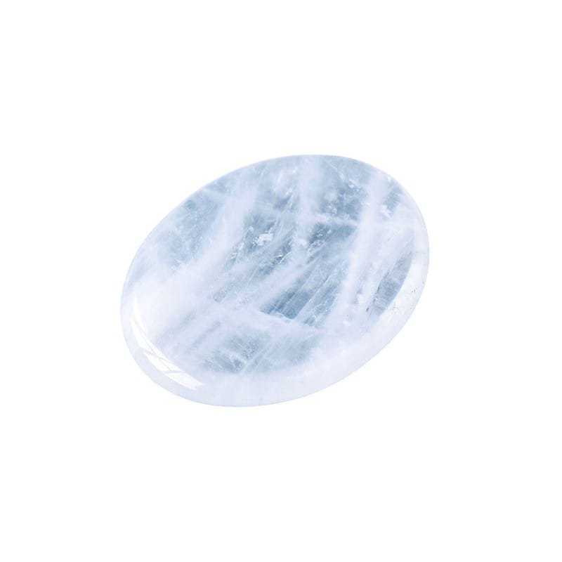 Clear Quartz Palm Stone 1.38 in Wholesale