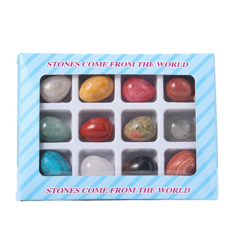 Mixed Crystal Egg 0.8 in 0.4 kg Bulk