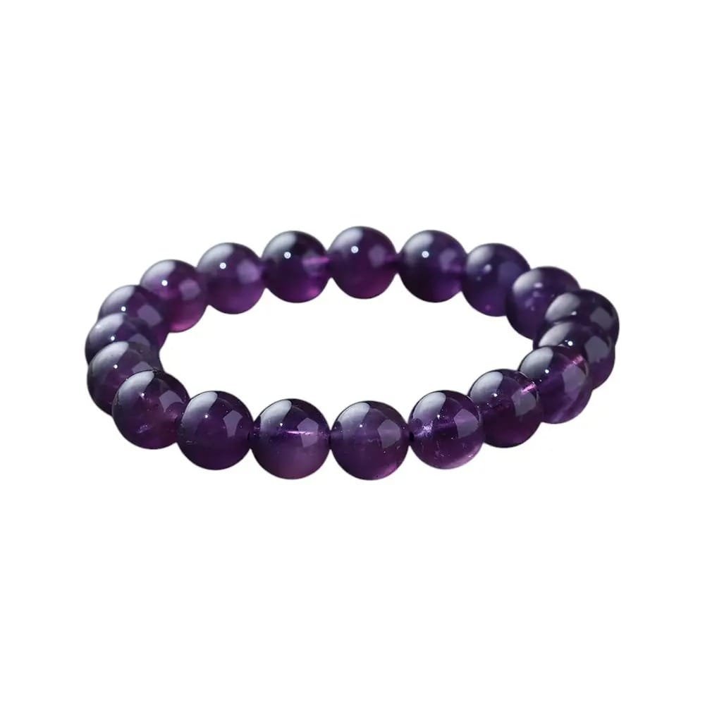 2 Sizes of Amethyst Crystal Beads Bracelet Wholesale