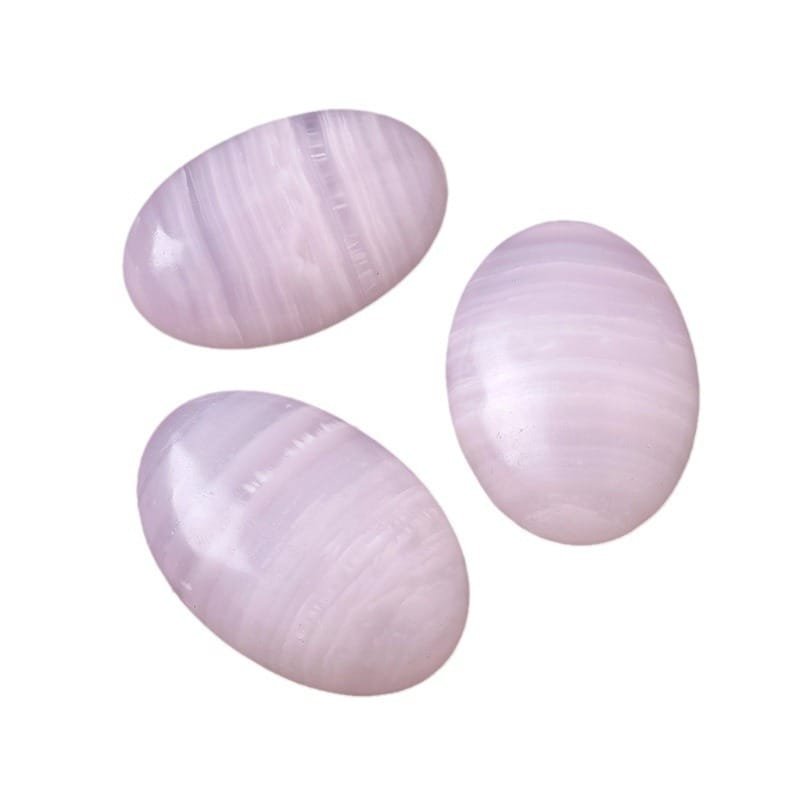 2 Sizes of Pink  Calcite Crystal Palm Stone Wholesale