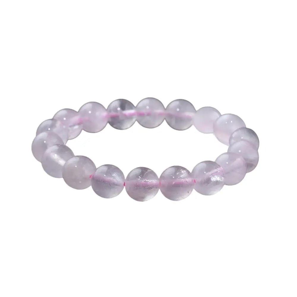 2 Sizes of Rose Quartz Crystal Beads Bracelet Wholesale - W: 0.39 in(1 cm); H: 0.39 in(1 cm)