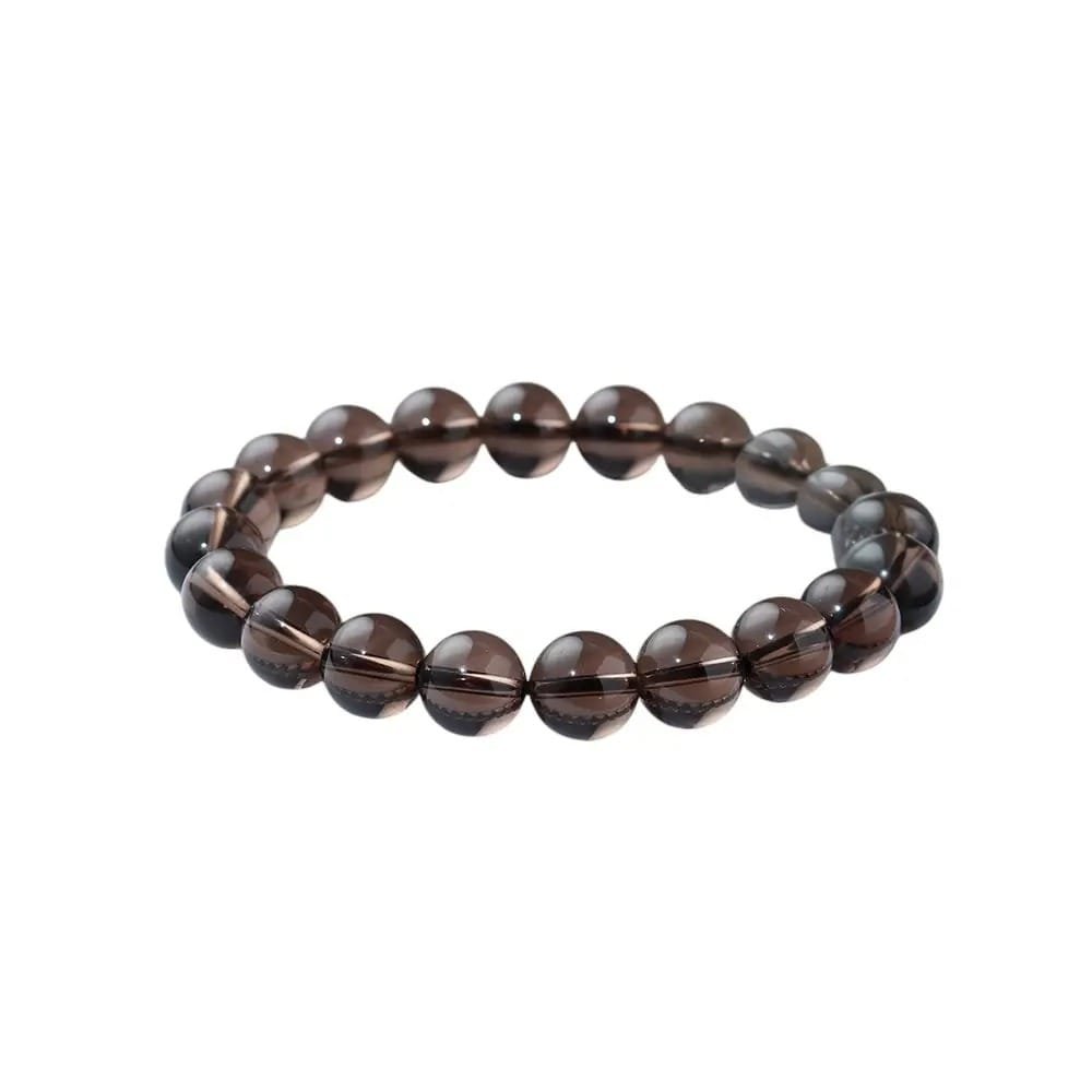 2 Sizes of Smoky Quartz Crystal Beads Bracelet Wholesale